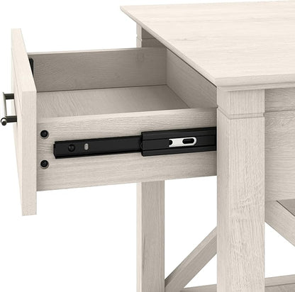 Bush Furniture Key West Coffee Table with Storage in Linen White Oak