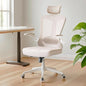 Ergonomic Office Chair - 400LB Comfy Desk Chairs with Headrest and Back Support, Heavy Duty Mesh Computer Chair with Wheels and Arms for Home Office, Study, Bedroom and College Dorm (Beige)