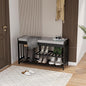 3-Tier Bamboo Shoe Rack Bench, Shoe Storage Organizer Bench, Entryway Benchs, Shoes Rack for Front Door Entrance, Entryway Bathroom Bedroom