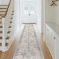 GENIMO Runner Rug 2x10 Machine Washable Non Slip Vintage Hallway Runner Rug, Low Pile Lightweight Rugs for Indoor Entryway, Hallway, Kitchen and Corridor, Light Taupe Brown