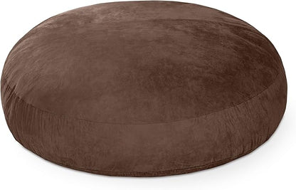 Jaxx 6 Foot Cocoon - Large Bean Bag Chair for Adults, Microsuede Chocolate