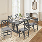COLAMY Folding Dining Chairs Set of 2 – Dark Grey Upholstered Dining Room Chairs with Wooden Frame, Pre-Assembled, Space Saving Modern Kitchen & Dining Room Furniture for Small Spaces
