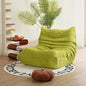 N&V Fireside Chair, Mid Century Armless Floor Sofa, Soft Premium Corduroy Floor Lounge Chair, Foam Sofa Accent Chair for Living Room Bedroom and Office, Lime
