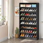 Tribesigns Shoe Cabinet, 9 Tiers 40-45 Pairs Heavy Duty Wood Freestanding Shoe Storage Cabinet, 70.8'' Tall Shoe Cabinet with Open Storage for Entryway, Black