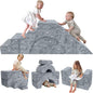 MeMoreCool Foam Climbing Toddler Couch, Modular Kids Sofa with Slide & Stair, Convertible Baby Couch for Playroom, Sectional Furniture for Crawling, Climbing, and Kids’ Play