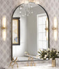 Brightify Arched Mirror, 30 x 40 Inch Black Arch Mirror, Metal Frame Black Arched Wall Mirror, Arched Top Bathroom Vanity Mirror for Living Room Bedroom Mantel Entryway Hallways