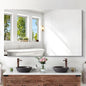 KOCUUY Large Frameless Mirror,60x36 Inch Rectangle Bathroom Vanity Mirror for Over Sink, Upgraded Shatterproof Unframed Design for Bedroom, Living Room, Entryway