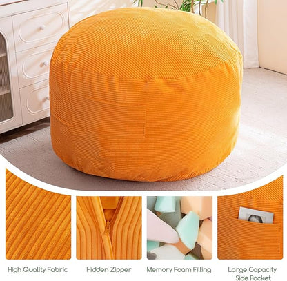 HIGOGOGO Giant Bean Bag Chair Bed for Adults,Convertible Beanbag Folds from Lazy Chair to Floor Mattress Bed,Large Floor Sofa Couch for Adult,Couples,Family,High-Density Foam Filling, Machine Washable