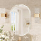 TokeShimi 20x28 Irregular Wall Mirror Beveled, Frameless Mirror Bathroom Stylish, Shatterproof Decorative Oval Bathroom Vanity Mirrored Round Modern for Living Room, Entryway, Restroom