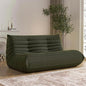 Loveseat Fireside Chair Bean Bag Sofa - Large Bean Bag Chair for Adults & Teens, 2 Seater, High Density Comfortable Foam, Living Room & Bedroom (Green)
