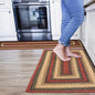 Highland Multicolor Small Braided Rug, 27x45 Rectangle - Handmade with Jute, Warm Country and Cabin Decor, Perfect for Bathrooms and Entryways - Durable and Easy to Clean
