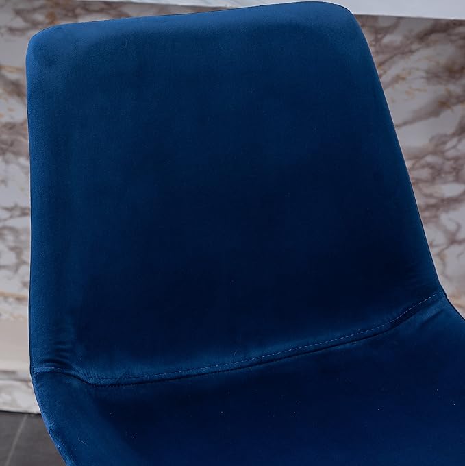 Roundhill Furniture Aufurr Modern Velvet 26.50 Counter Height Stools, Set of 2, Blue