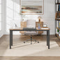 GarveeHome 63 Inch Computer Desk, Modern Office Desk with Metal Frame, Large Gaming Desk, Sturdy Writing Workstation for Study, Home, Office, 23.6" D x 63" W, Black and Brown