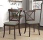 Wooden Dining Chairs Set of 2, Kitchen Chairs Upholstered Dining Chair, Farmhouse Dining Chairs for Dining Table, Max Load 300 Lbs,Dark Brown