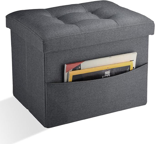 Ottoman Storage Ottoman Foot Rest Stool Foldable Bench with Storage Student Dormitory Bedroom and Entryway 17 X 13 X 13