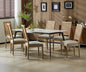 Merax Upholstered Solid Wood Dining Chairs Set of 6, French Country Style Accent Side Seating Furniture for Kitchen, Living Room, Wicker Back, Grayish Green