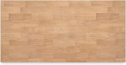 Signature Design by Ashley Gesthaven Contemporary Counter Height Dining Table with 3 Shelves and Trestle Base, Light Brown & Dark Brown