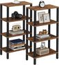 TUTOTAK Small Side Table, Narrow End Table, Skinny Sofa Table, Slim Nightstand, Couch Table, Living Room, Bed Room, Brown TB01BB0782