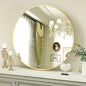 Round Mirror 23.6" Gold Wall Mounted Circle Mirrors Vanity Mirror with Aluminum Alloy Frame Modern Decoration for Bathroom, Living Room, Vanity, Bedroom, Entryway