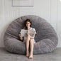 BYBYME 3 in 1 Bean Bag Chairs, Bean Bag Bed for Adults High-Density Foam Filling, Convertible Sofa Bed Faux Fur, Giant Bean Bag Chairs for Adults
