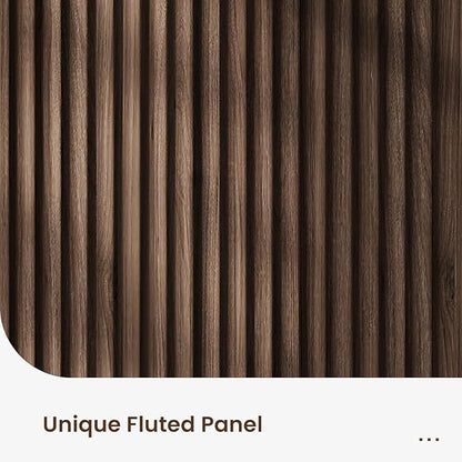 Buffet Cabinet with Storage, Fluted Multifunctional Storage Cabinet with 4 Doors, Sideboard Cabinet with Doors Modern Buffet Table Accent Coffee Bar Console Table,fluted buffet cabinet
