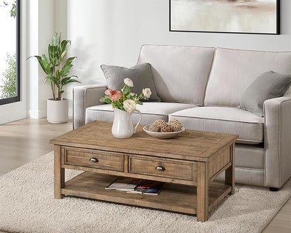 Martin Svensson Home Monterey Solid Wood Coffee Table, Reclaimed Natural