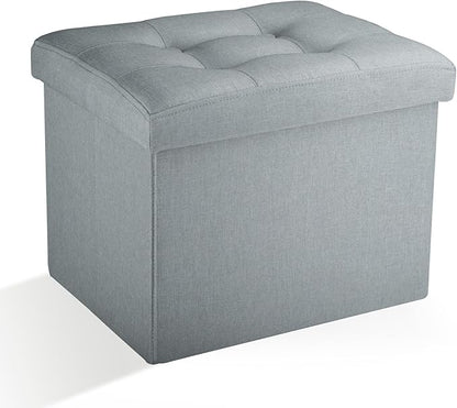 Ottoman Storage Ottoman Foot Rest Stool Foldable Bench with Storage Student Dormitory Bedroom and Entryway 17 X 13 X 13
