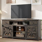YITAHOME TV Stand for 75/80 Inch TV, Entertainment Center, TV Cabinet with Drawers and Power Outlet, Dark Rustic Oak TV Console for Living Room Furniture (70 Inch Lenght 30 Inch High)