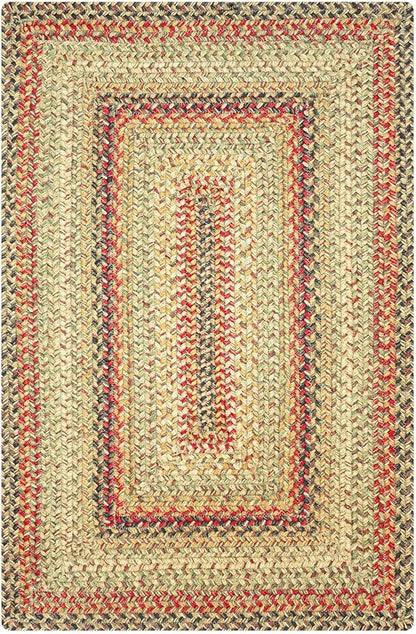 Homespice Kingston Braided Area Rug 6x9' – Multicolor Country Rugs for Living Room, Bedroom and Dining Area