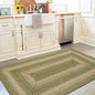 Homespice Grassland Jute Braided Rugs Runners 22x72 - Rustic Sage Green Runner Rug for Kitchen and Hallway