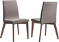 Coaster Home Furnishings - Redbridge - Wood & Fabric - Set of 2 Upholstered Armless Dining Chairs with Soft Cushioned Seating - Home Kitchen & Dining Room - Walnut - 106592