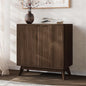 Buffet Cabinet with Storage, Fluted Multifunctional Storage Cabinet with 2 Doors, Sideboard Cabinet with Doors Modern Buffet Table Accent Coffee Bar Console Table,fluted buffet cabinet