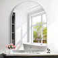 FORBATH Large Arched Wall Mirror 48x36 Inch, Silver Arch Bathroom Mirror with Aluminum Frame, Arched Mirror for Dresser, Fireplace,Entryway,Home Decor,Hanging or Leaning Against Wall