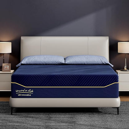 SDHYL Full Mattress, 14 Inch Gel Infused Memory Foam Mattress for Good Sleep, Bed in a Box Mid Firm CertiPUR-US Certified & Fiberglass Free, Washable Cover, 75"*54"
