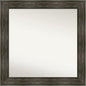 Amanti Art Grey Bathroom Mirror for Over Sink, 30x30 Pinstripe Plank Grey Narrow Square Vanity Mirror, Large Country Rustic Frame, Hangs Horizonally and Vertically, Bathroom Wall Decor, Non-Beveled