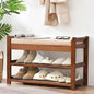 Shoe Rack Bench with Cushion, Shoe Rack for Front Door Entrance, Shoe Bench with Storage for Entryway Hallway Bedroom Living Room