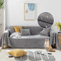 STACYPIK Thick Waterproof Grey Sofa Cover Couch Cover, Anti Slip Loveseat Covers for 2 Cushion Couch, Anti-Cat Scratch Couch Protector Sofa Slipcover, Multi-Use Leakproof Furniture Protector-71X71IIN