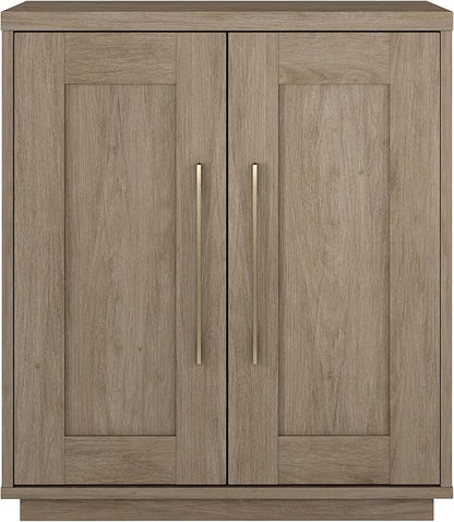 Henn&Hart Tillman Accent Cabinet, 28" Wide, Gray