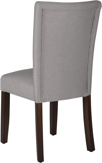 HomePop Parsons Classic Upholstered Accent Dining Chair, Single Pack, Gray