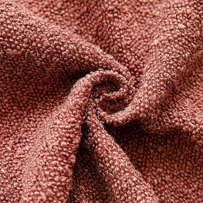 Foindtower Pack of 2 Textured Boucle Throw Pillow Covers Accent Solid Decorative Pillow Cases Cozy Woven Couch Cushion Case for Sofa Bedroom Living Room Home Decor 20x20 Inch Orange Rust Red