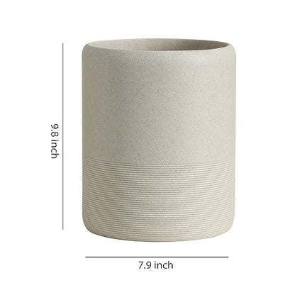 Hight Quality Polyresin Wastebasket, Garbage Receptacle Bin for Bathrooms, Powder Rooms, Kitchens, Home Offices