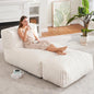 Hobestluk Big Bean Bag Lounger Chairs Large Beanbag Chair for Adults Bean Bag Sofa with Memory Foam Filled for Living Room, Bedroom or Balcony (Stripe White)