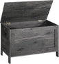 HOOBRO Toy Box, Retro Wooden Look Storage Chest with Safety Hinge, Entryway Storage Bench Supports 220 lb, 29.9 x 15.7 x 18.9 Inches Toy Chest Organizer, Easy Assembly, Charcoal Black BC75CW01G1