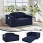 MeMoreCool Transform Your Space – 2-in-1 Corduroy Loveseat & Sleeper, Boneless High-Density Foam Floor Sofa with Removable Washable Cover, Fold-Out Couch for Apartments & Guest Stays