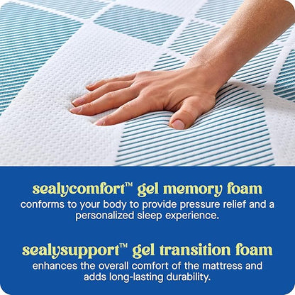 Sealy Dreamlife 8” Foam Mattress-in-a-Box, Full, SealyComfort Gel Memory Foam, Surface-Guard Technology, Breathable Comfort