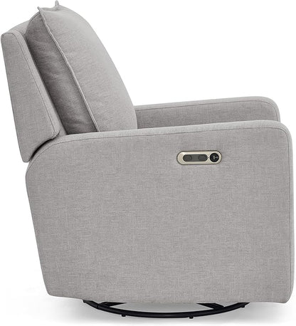 Delta Children babyGap Harlowe Power Recliner with USB-A & Charging Port Greenguard Gold Certified – Stain-Resistant Performance Fabric is Oeko-TEX Standard 100 Certified, Ash