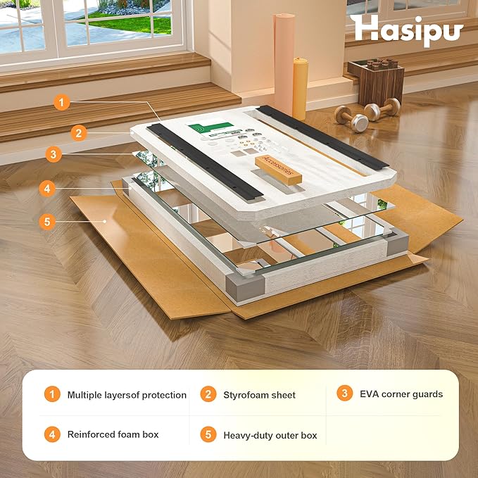 Hasipu 4Pcs 48''x24'' Home Gym Mirror Large Full Length Wall Mounted Full Body Mirror for Yoga Dance Fitness Exercise Studio Bedroom Garage, Frameless Tempered Glass Workout Mirrors Walnut Rectangular