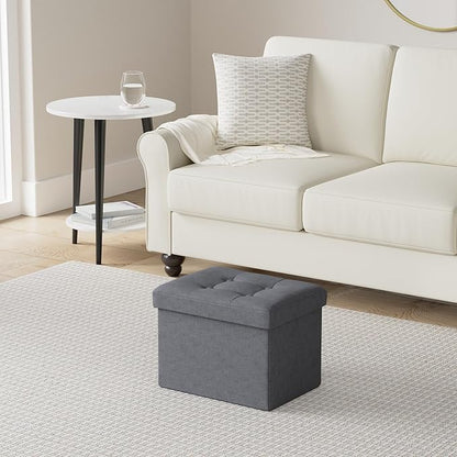 Ottoman Storage Ottoman Foot Rest Stool Foldable Bench with Storage Student Dormitory Bedroom and Entryway 17 X 13 X 13