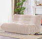 Bean Bag Chair, Loveseat Fireside Chair Large Bean Bag Sofa for Adults, Memory Foam Two Seater Couch Gaming Chairs with Comfy Design, Lazy Floor Sofa for Living Room, Bedroom, Beige