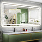 88x38 Inch LED Bathroom Mirror with Lights Front and Backlit Lighted Vanity Mirror for Bathroom Wall with 3 Colors Dimmable Anti-Fog Memory Shatter-Proof IP54 Waterproof Horizontal/Vertical